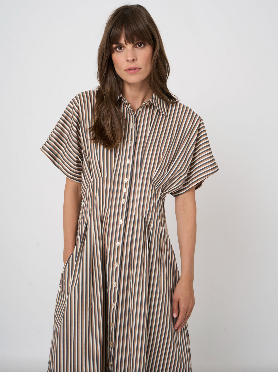 Stripe A-Line Dress