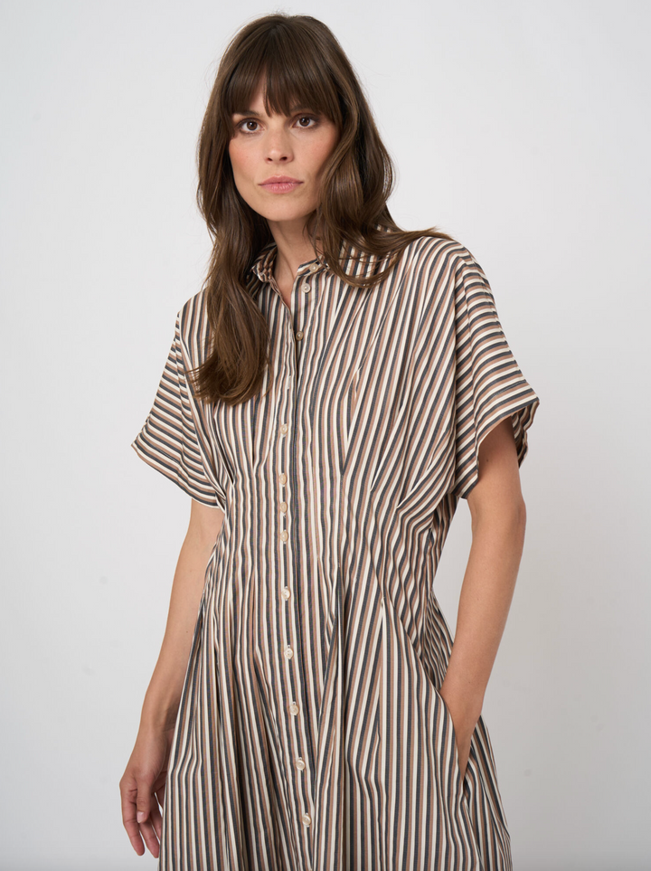Stripe A-Line Dress