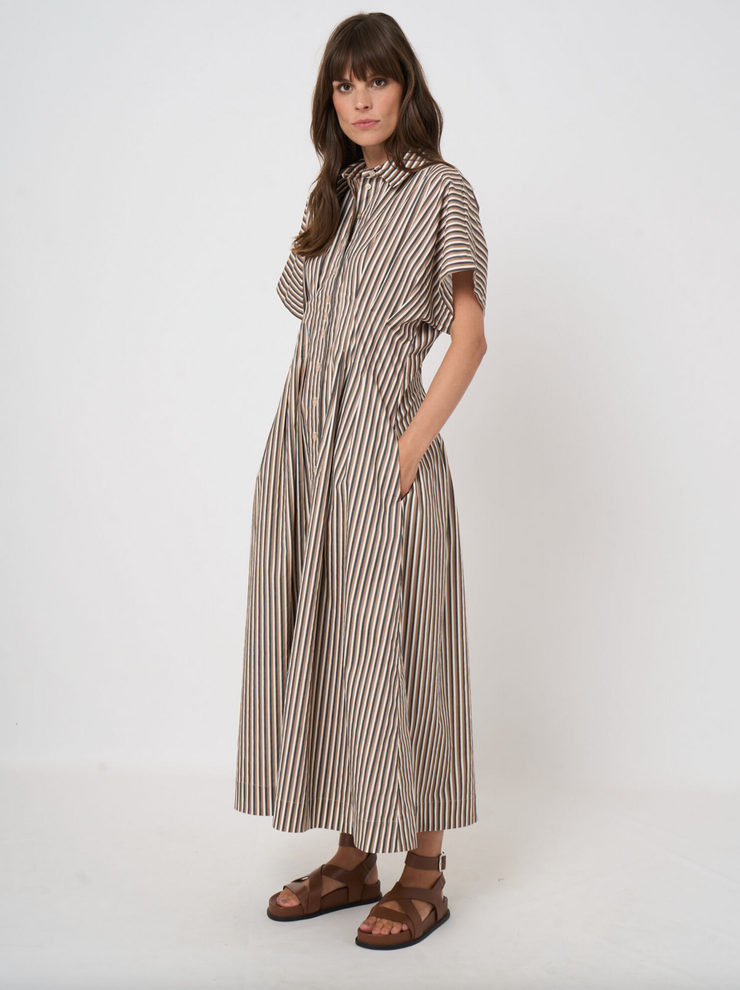 Stripe A-Line Dress