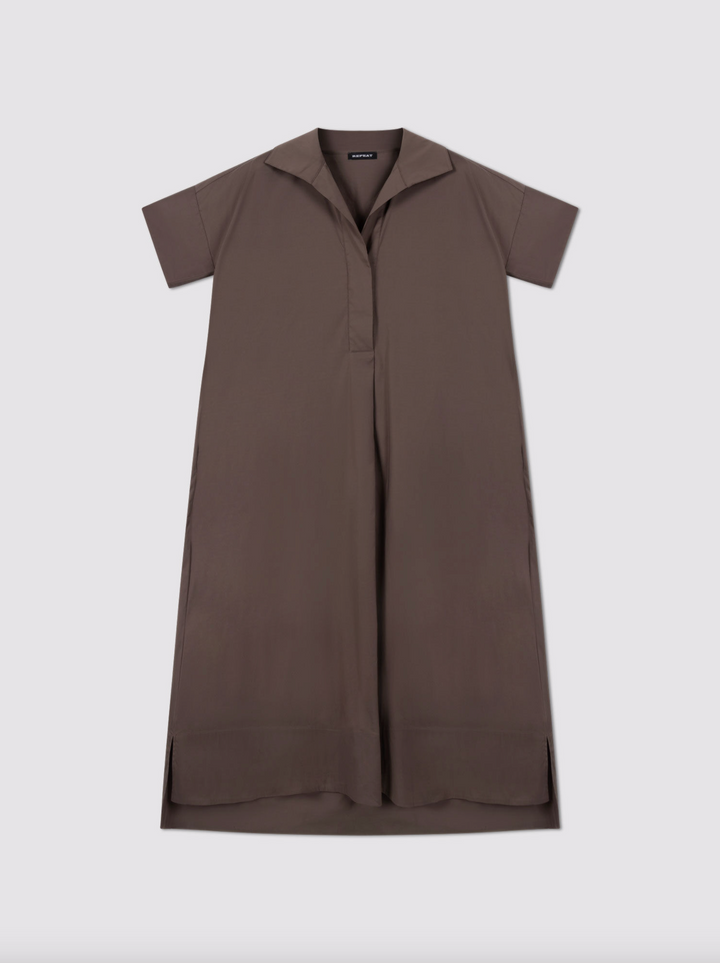 Stretch Poplin A-line Dress