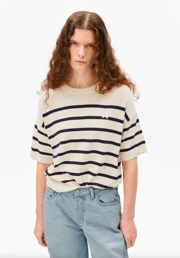 Stripe Linen Blend Sweater
