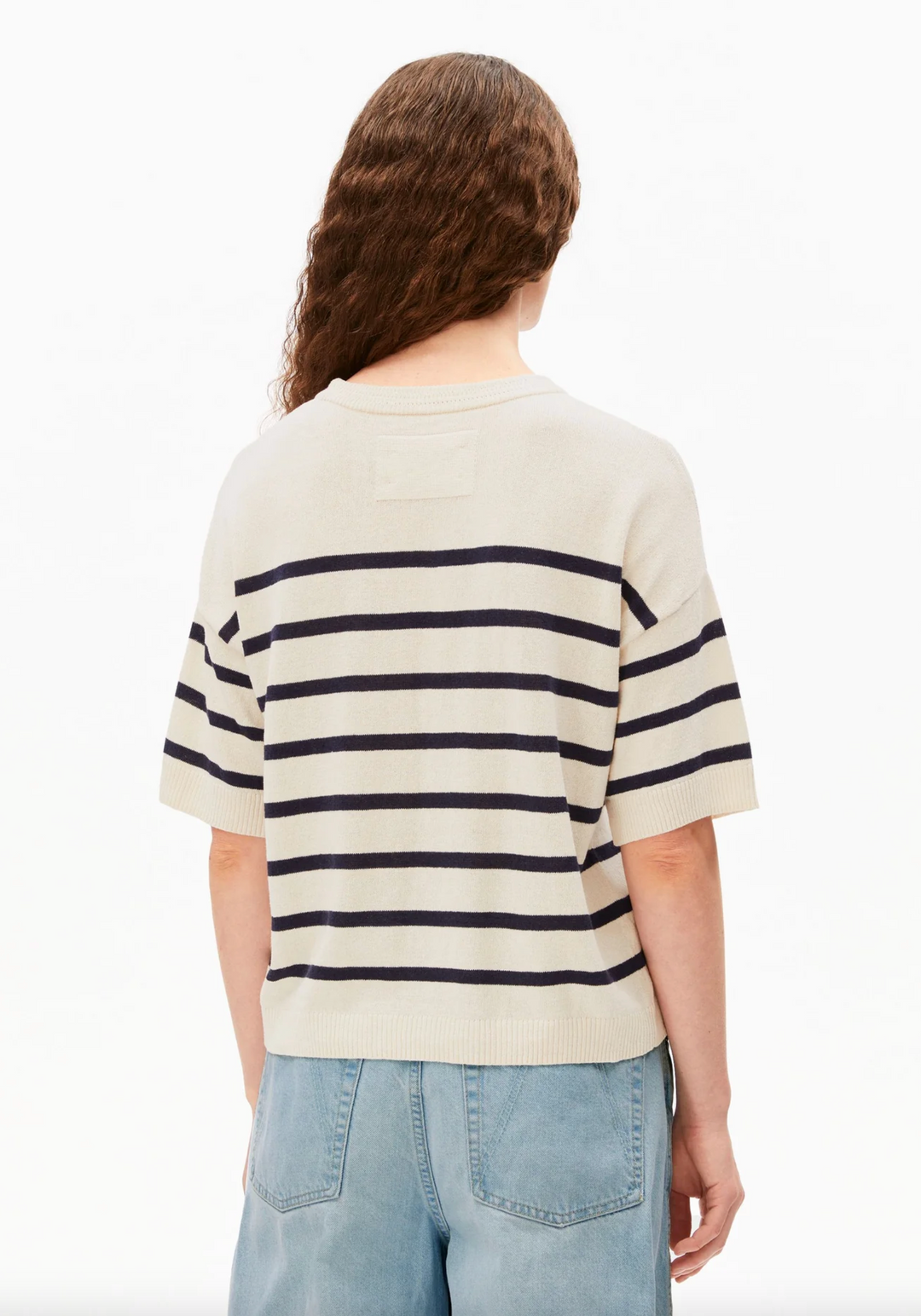 Stripe Linen Blend Sweater
