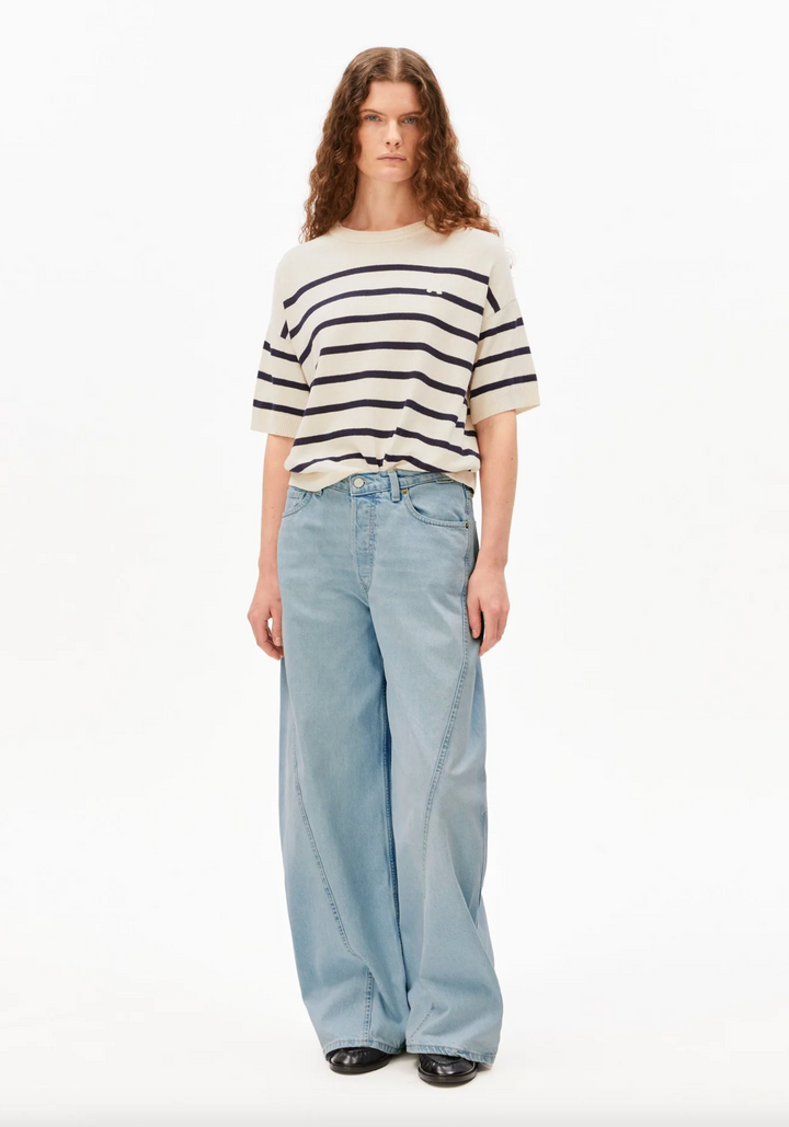 Stripe Linen Blend Sweater