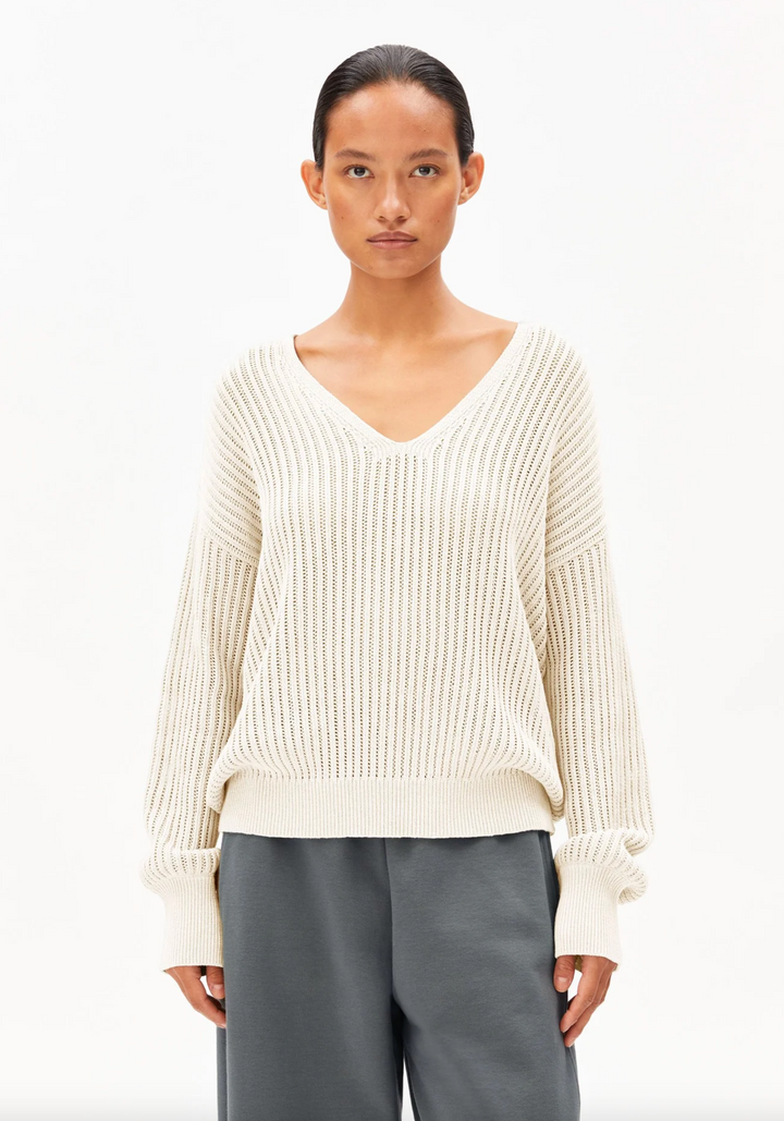 Linen Blend Knit Sweater