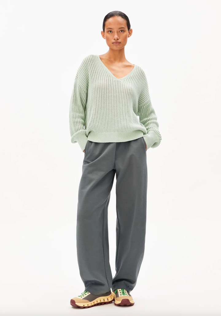 Linen Blend Knit Sweater
