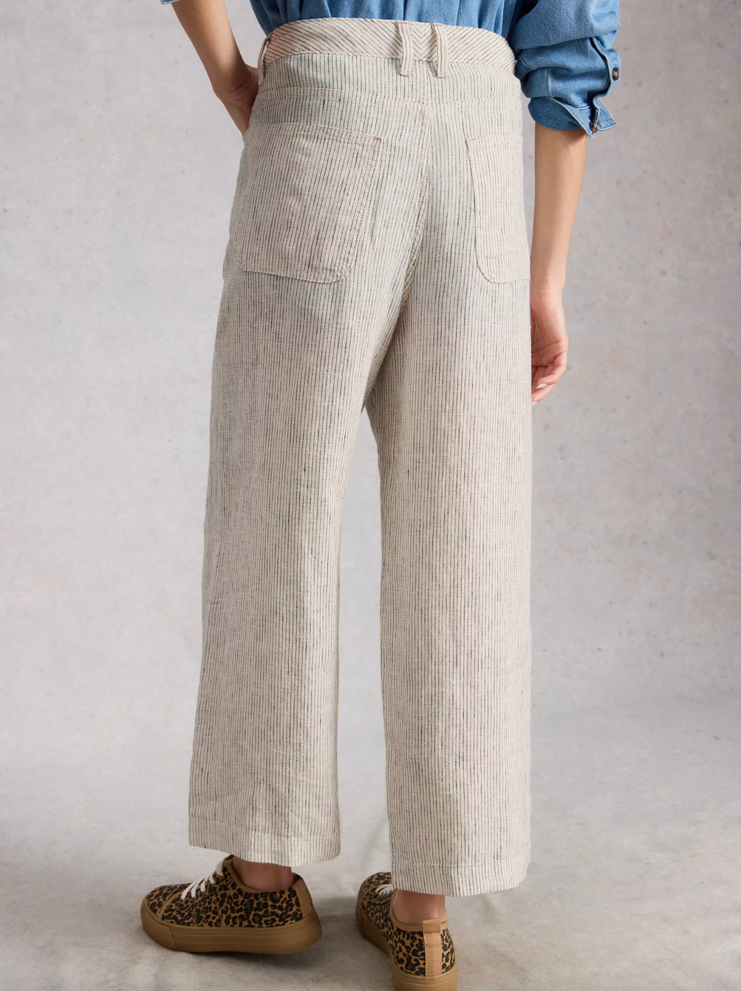 Tia Linen Wide Leg Crop