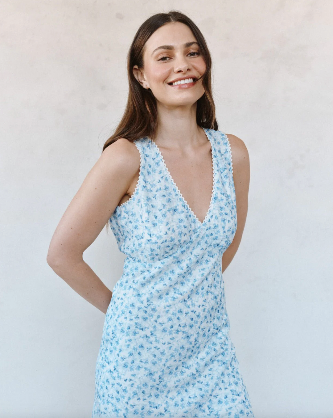Tie Back Bias Midi dress