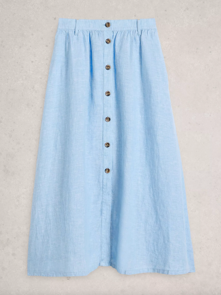 Riley Linen Midi Skirt