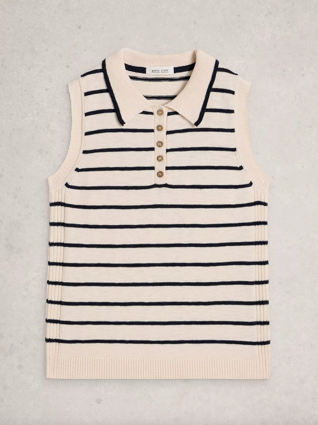 Candice Stripe Collar Vest