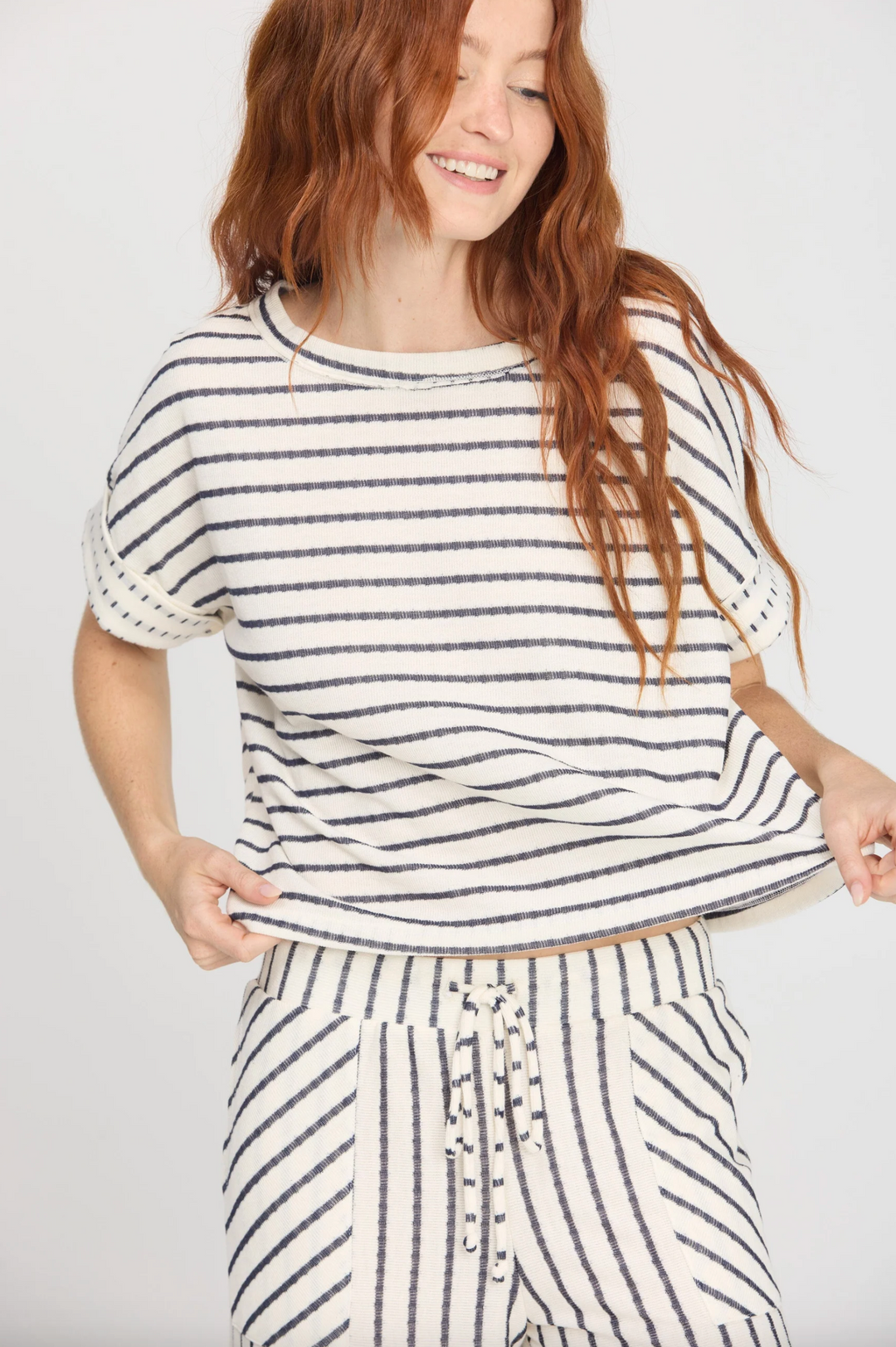 Zadie Ivory Striped Tee