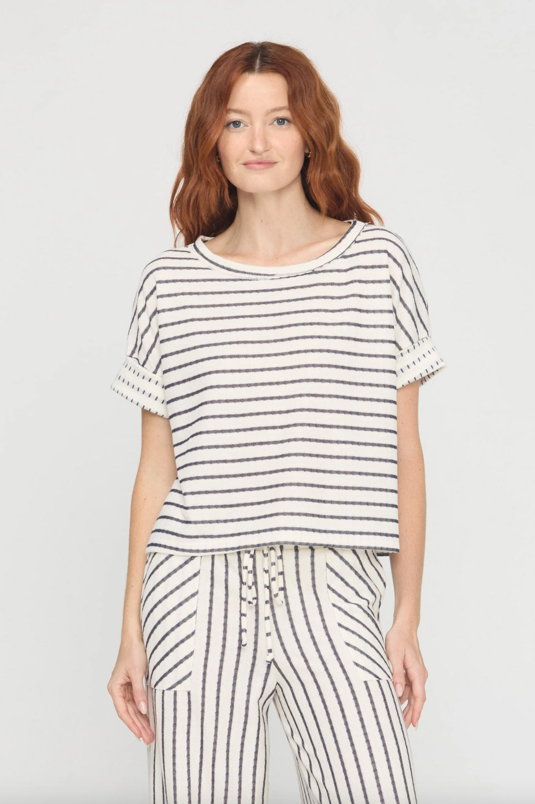 Zadie Ivory Striped Tee