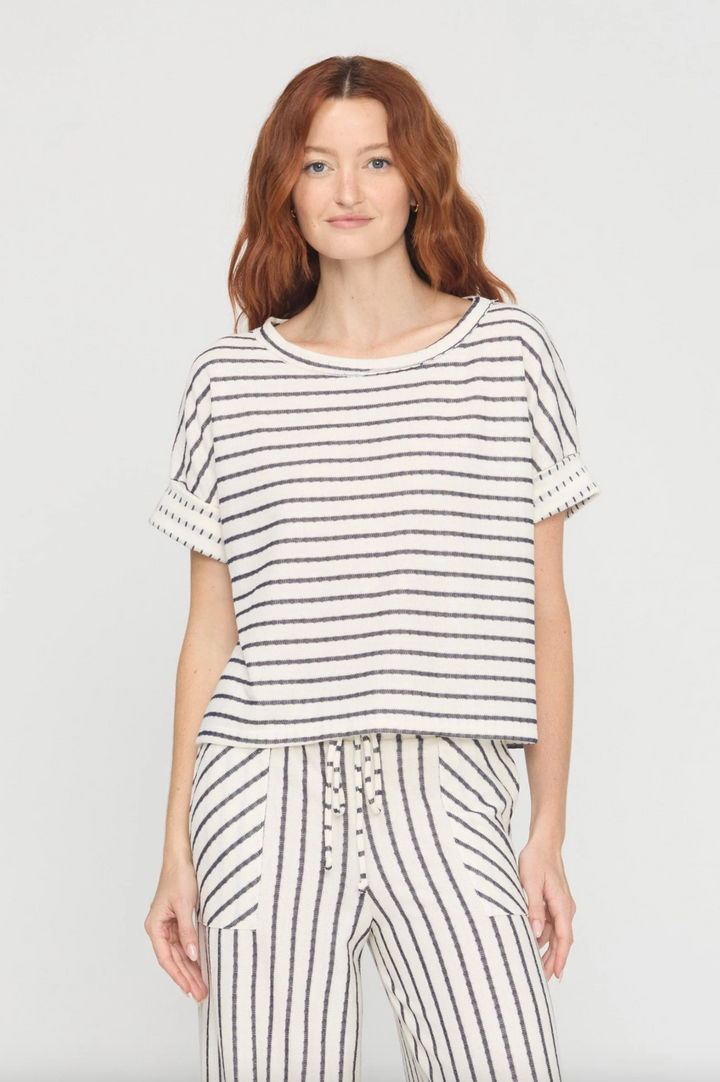Zadie Ivory Striped Tee