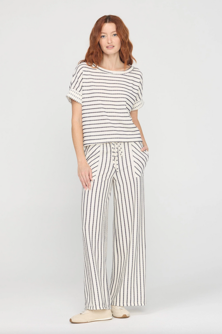 Zadie Ivory Striped Pant