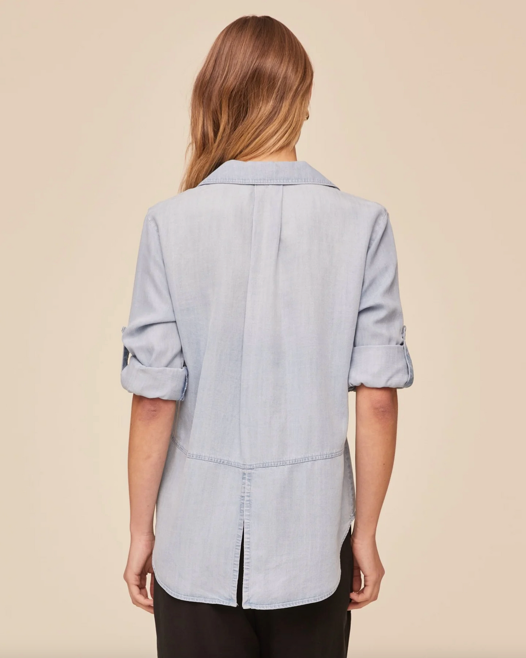 Split Back Button Down