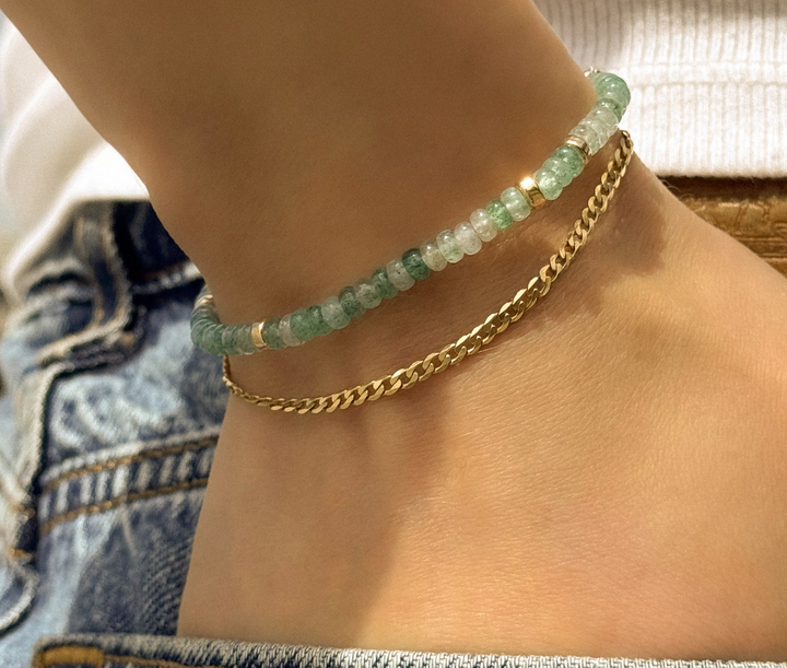 Emerald Jade Gemstone Bracelet