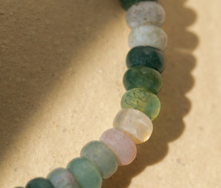 Green Agate Gemstone Bracelet