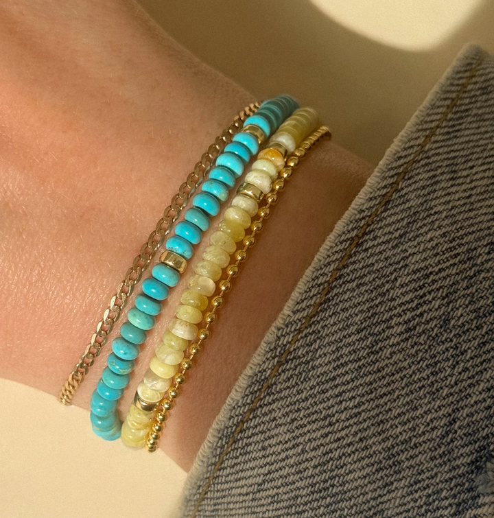 Yellow Opal Gemstone Bracelet