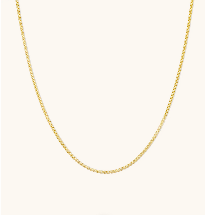 Round Box Chain Necklace