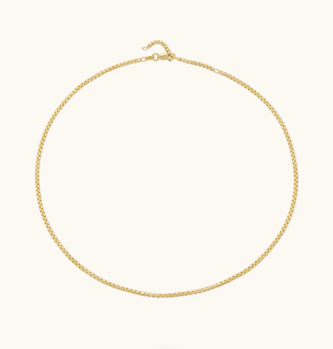 Round Box Chain Necklace