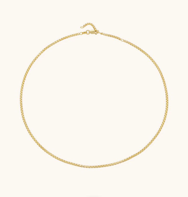 Round Box Chain Necklace