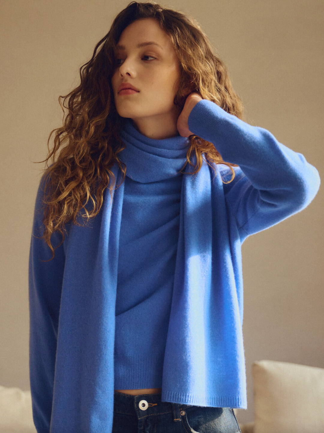 Cashmere Knitted Scarf