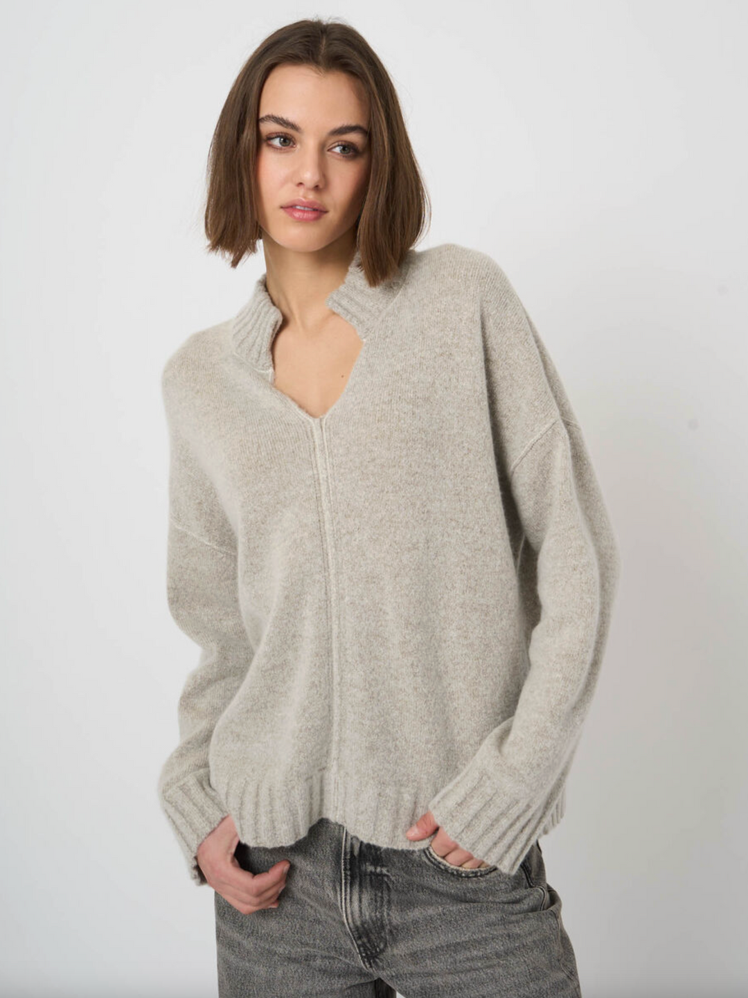 Cashmere/Wool Boucle Sweater