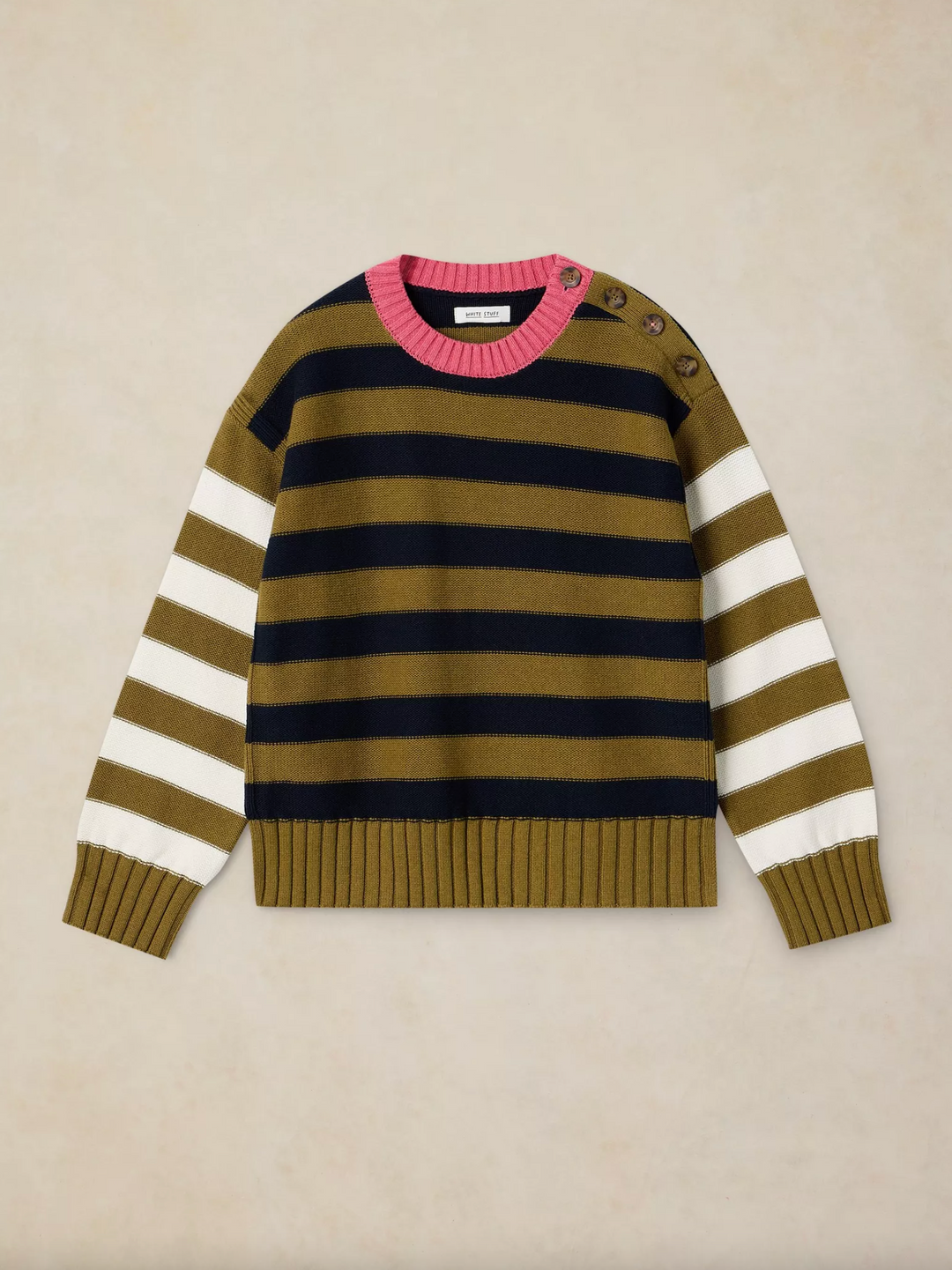 Bea Button Cotton Jumper