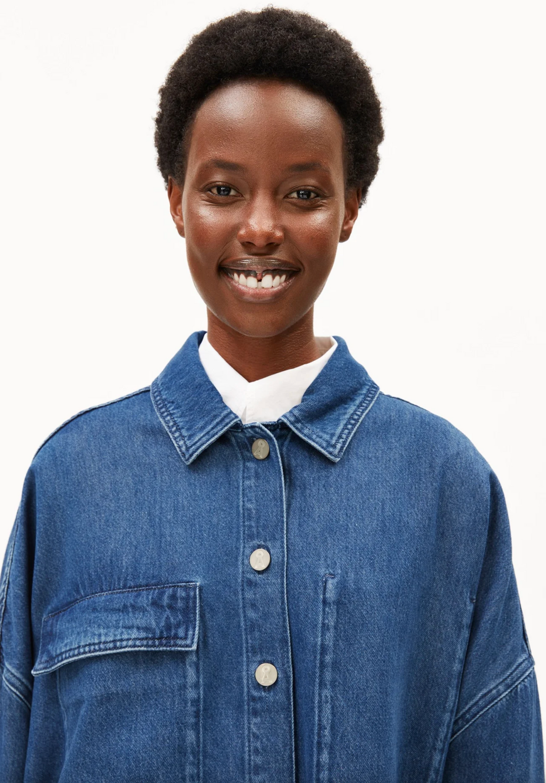 Oversized Denim Blouse