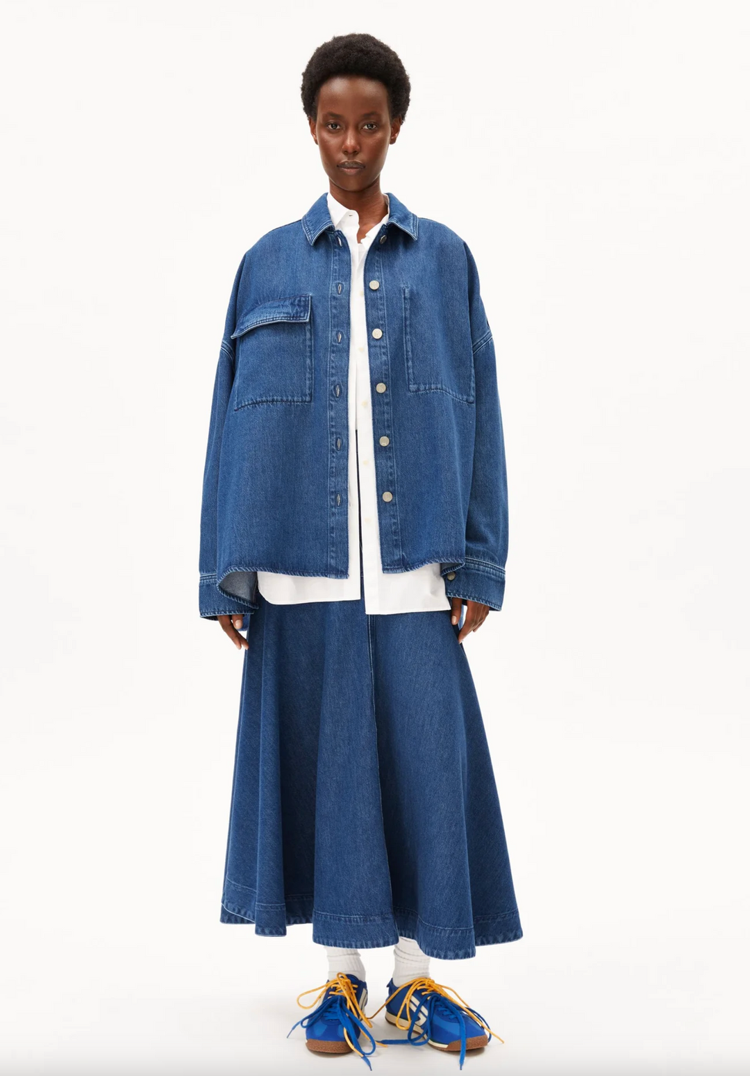 Oversized Denim Blouse