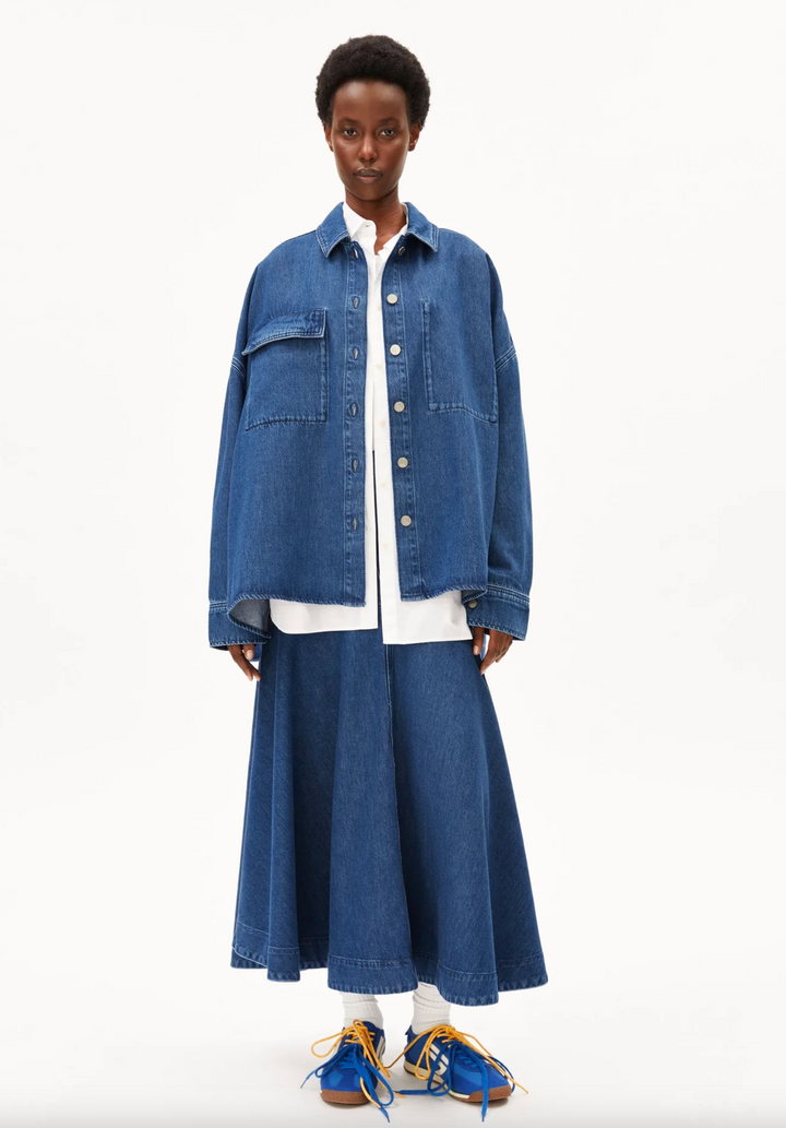 Oversized Denim Blouse