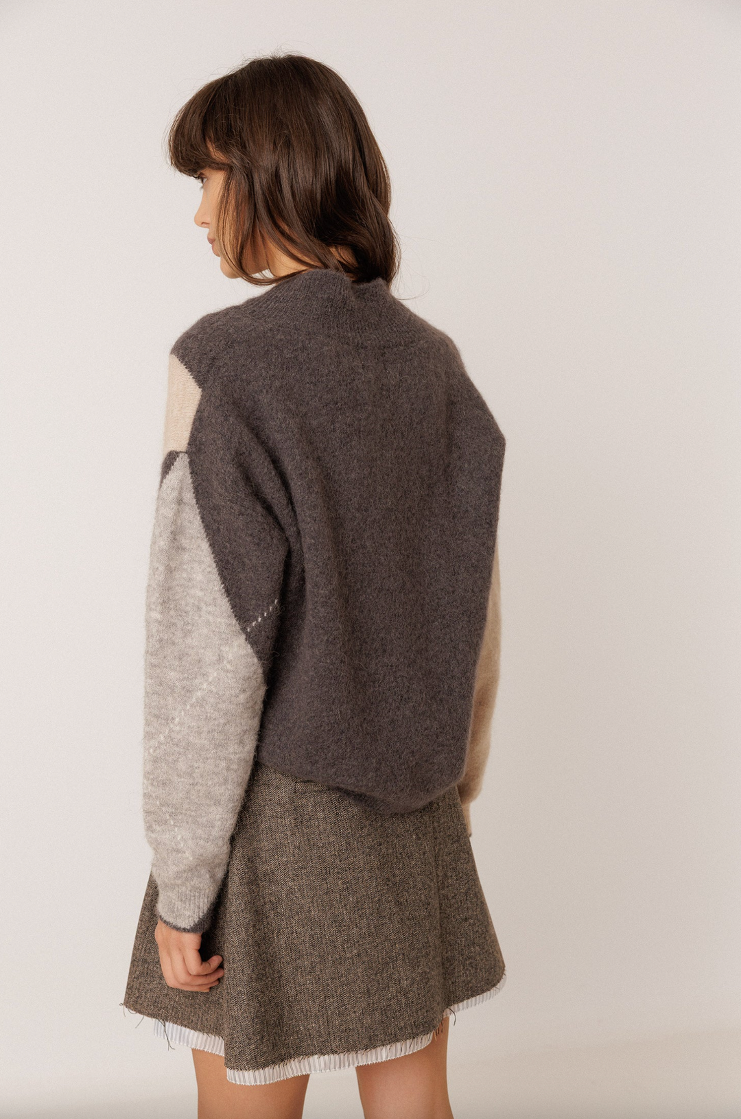 Maxi-Diamond Intarsia Sweater