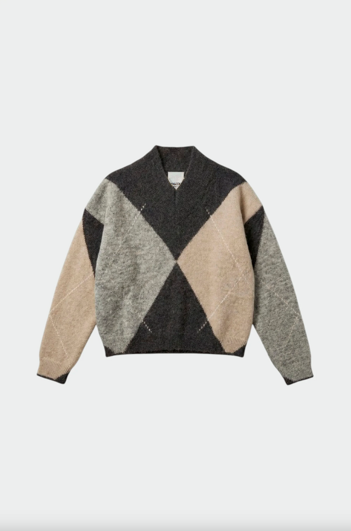 Maxi-Diamond Intarsia Sweater