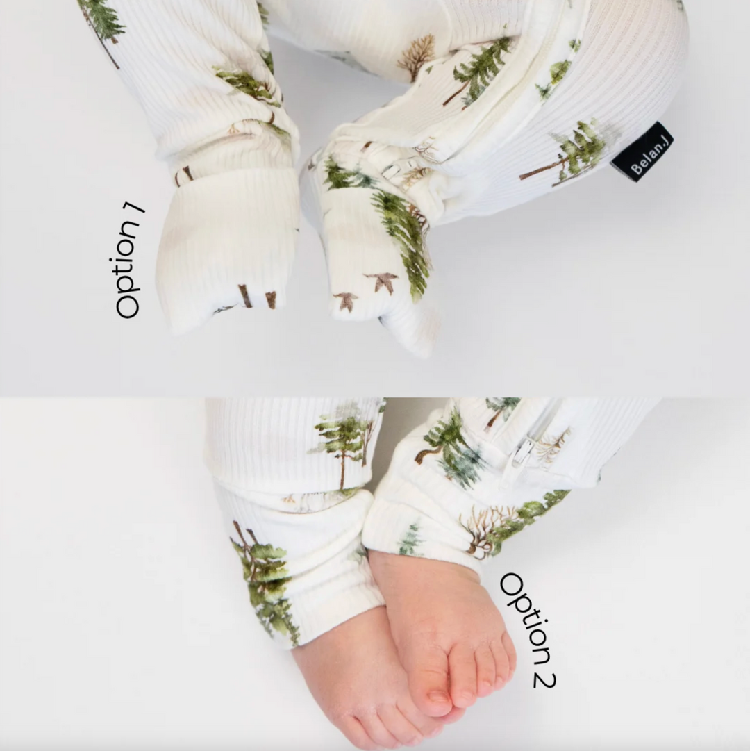 Ribbed Bamboo Footless Sleeper