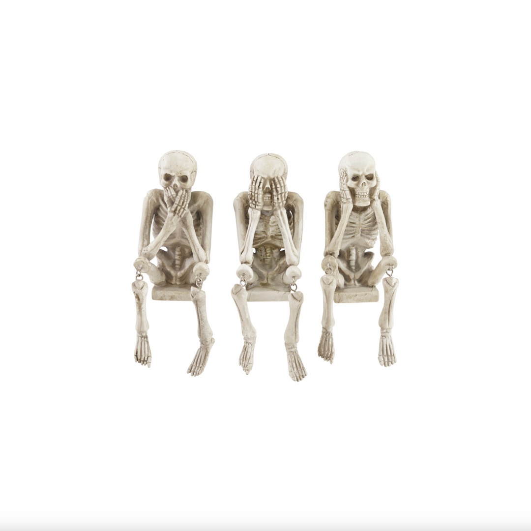 No Evil Skeleton Sitter