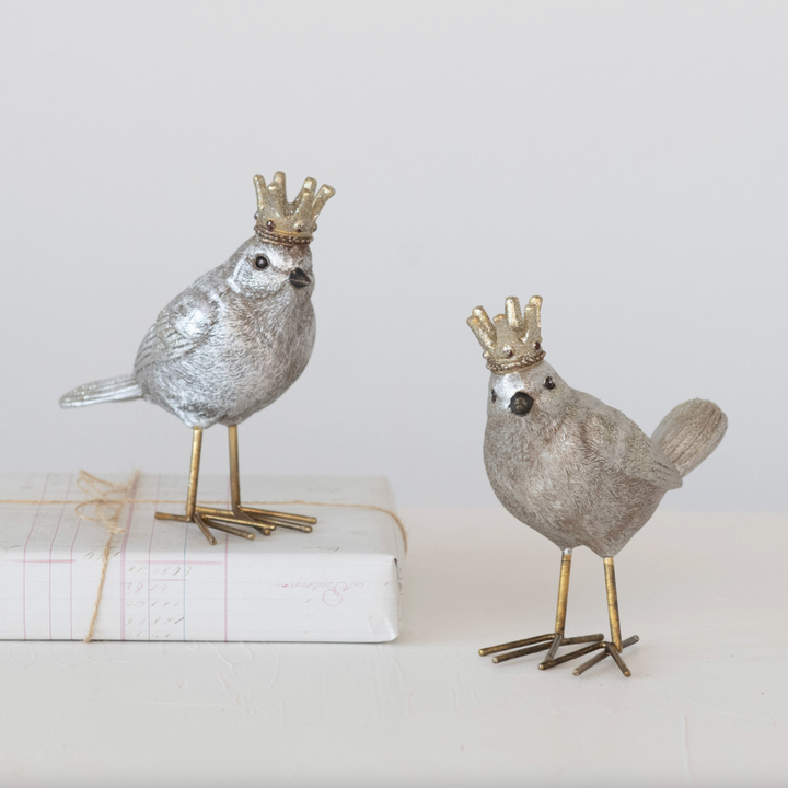 Resin Bird w/ Crown