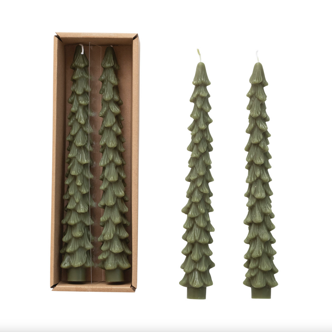 Unscented Tree Shape Taper Candles