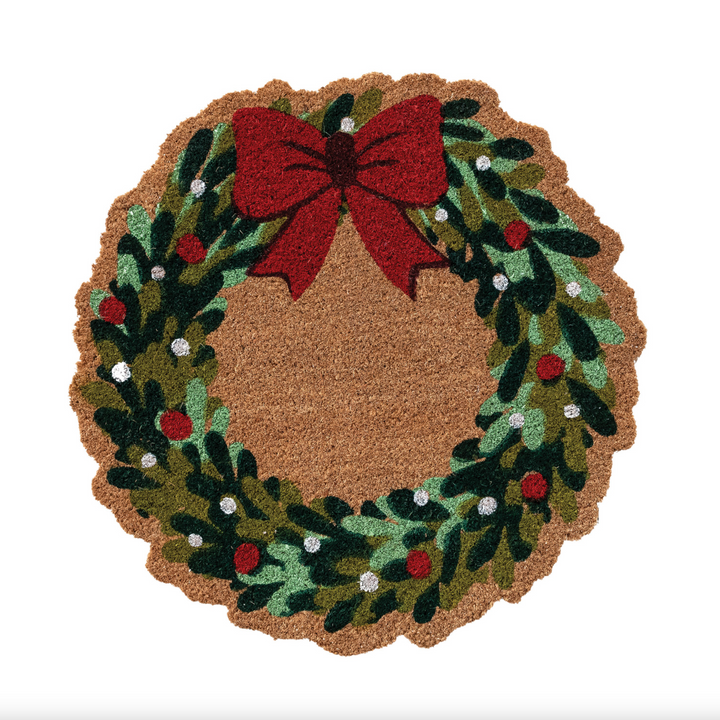 Christmas Wreath Doormat