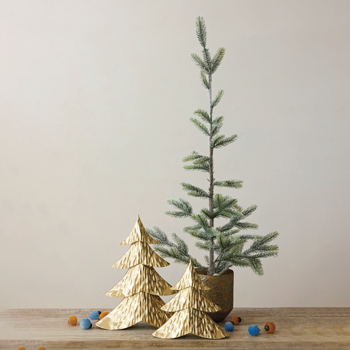 Hammered Metal Tree Gold