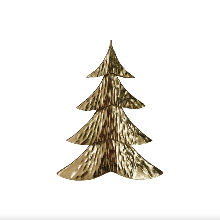 Hammered Metal Tree Gold