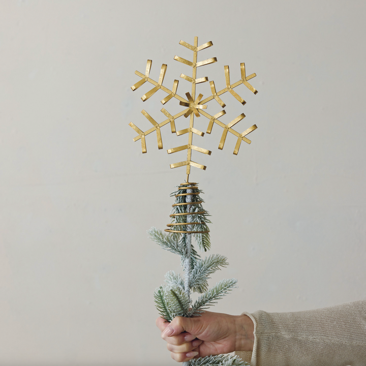 Metal Snowflake Tree Topper