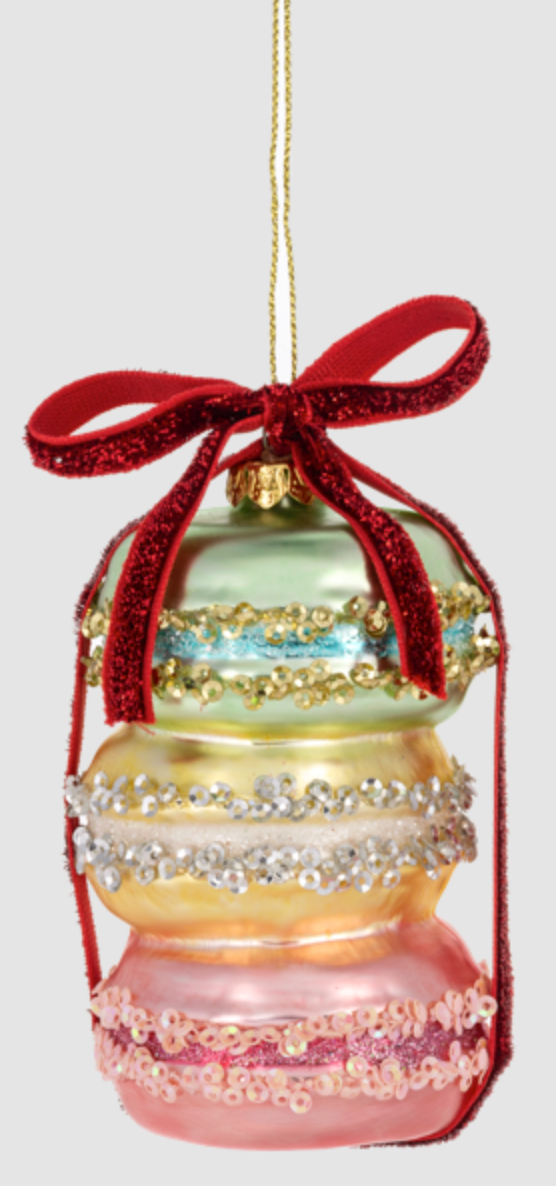 Macaron Glass Ornament