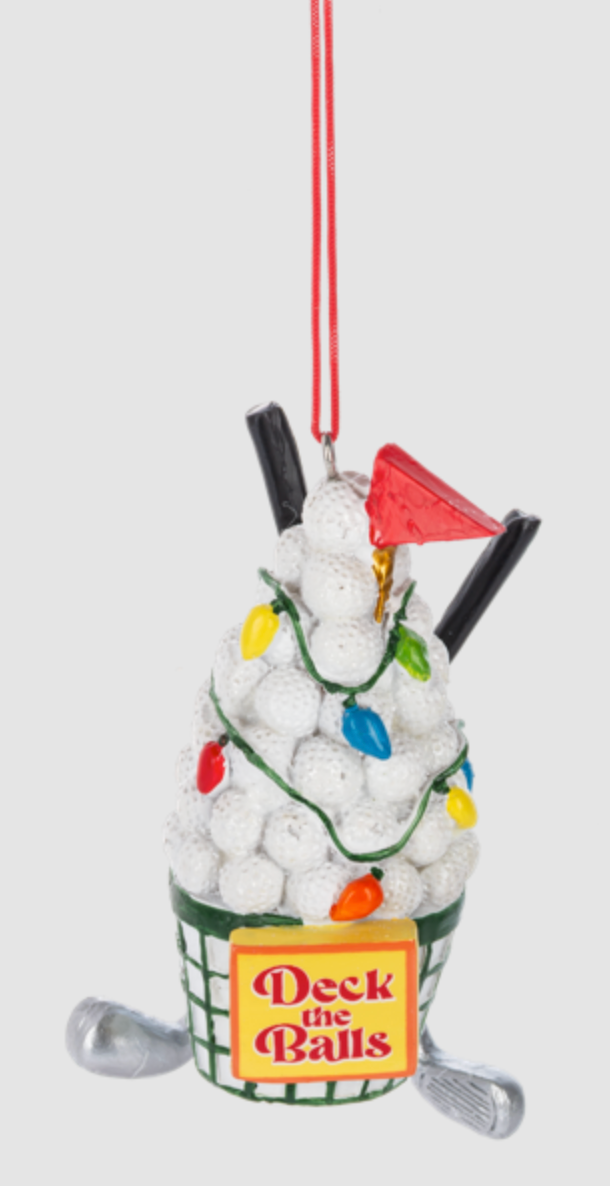 Gold Ball Tree Ornament