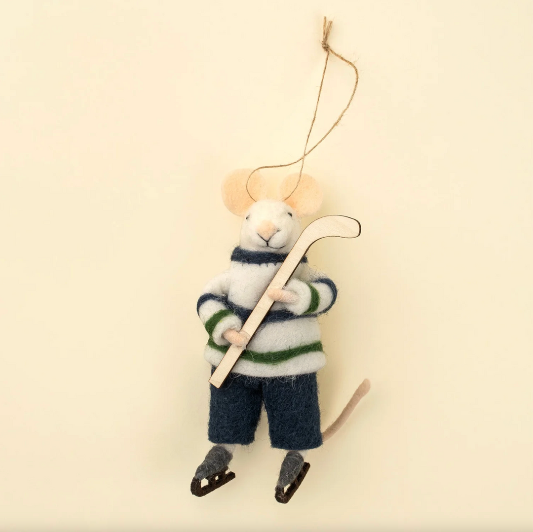 Hockey Hal Mouse Ornament