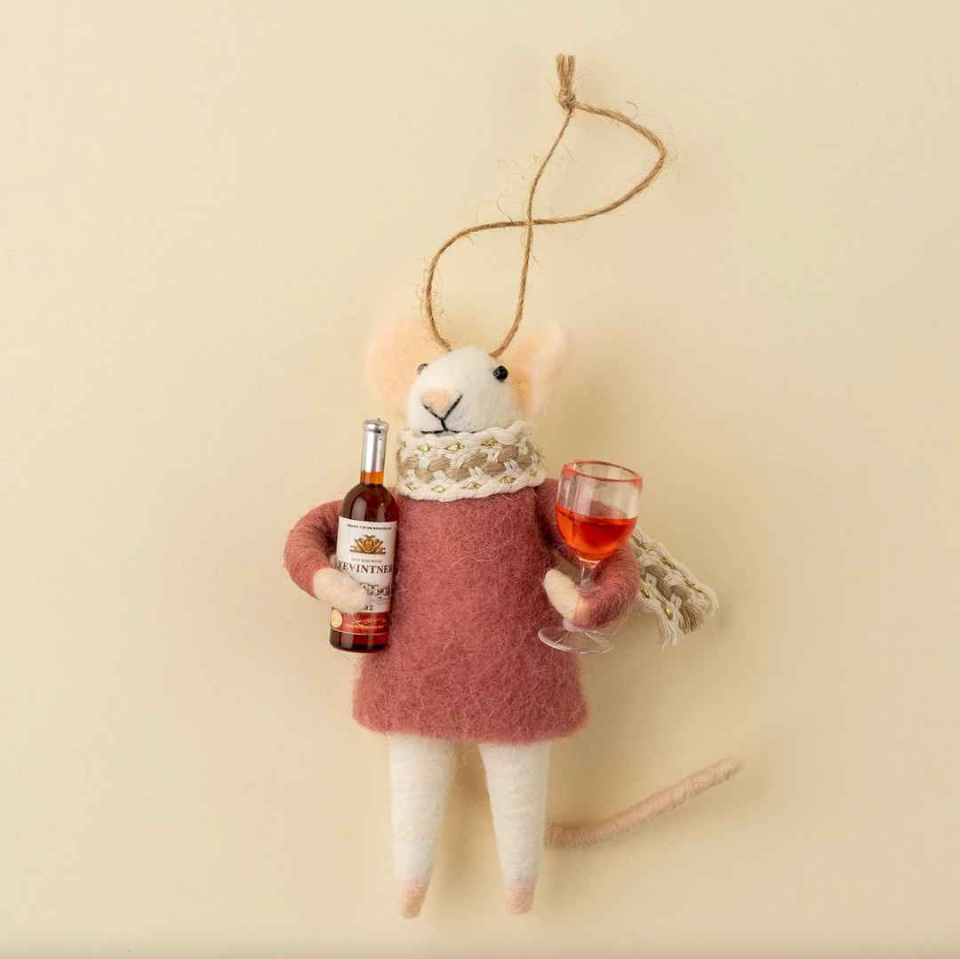 Merlot Millie Mouse Ornament