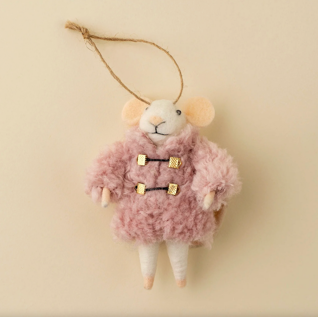 Cozy Clementine Mouse Ornament