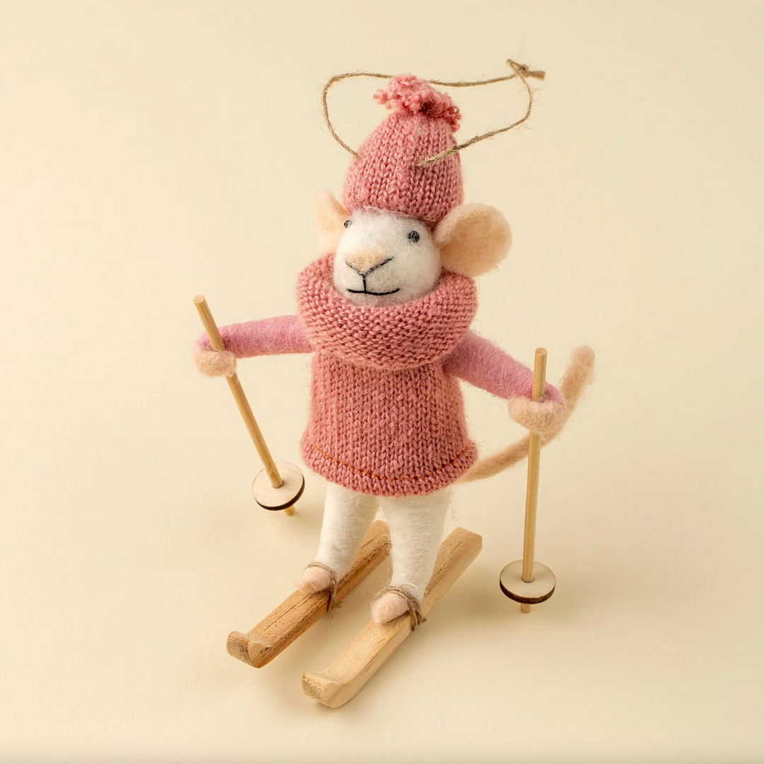 Powder Penny Mouse Ornament