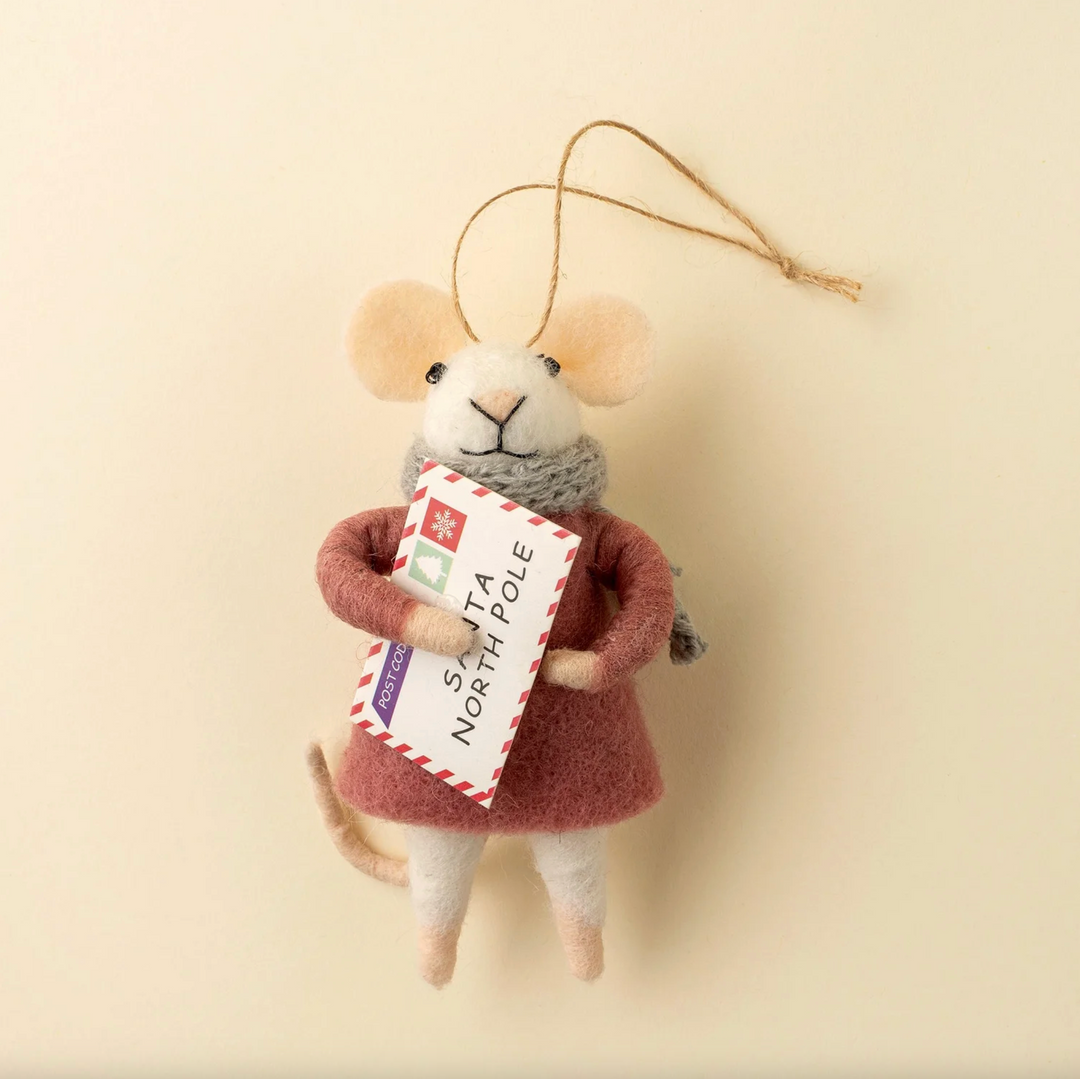 Letter to Santa Lucy Mouse Ornament