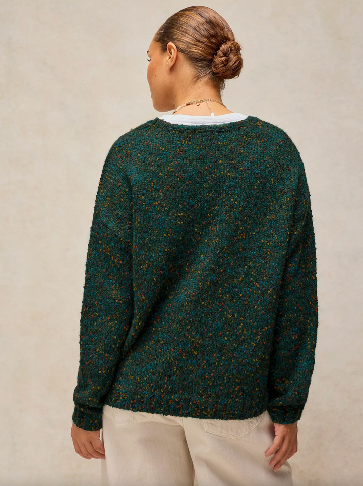 Texture V Neck Jumper