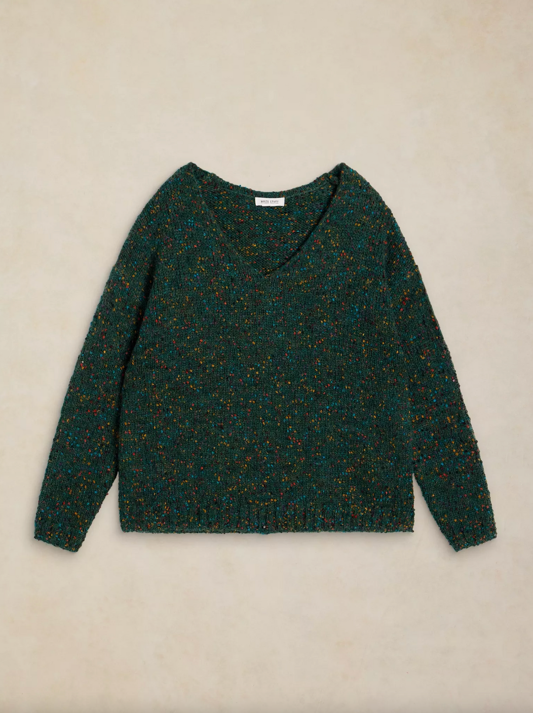 Texture V Neck Jumper