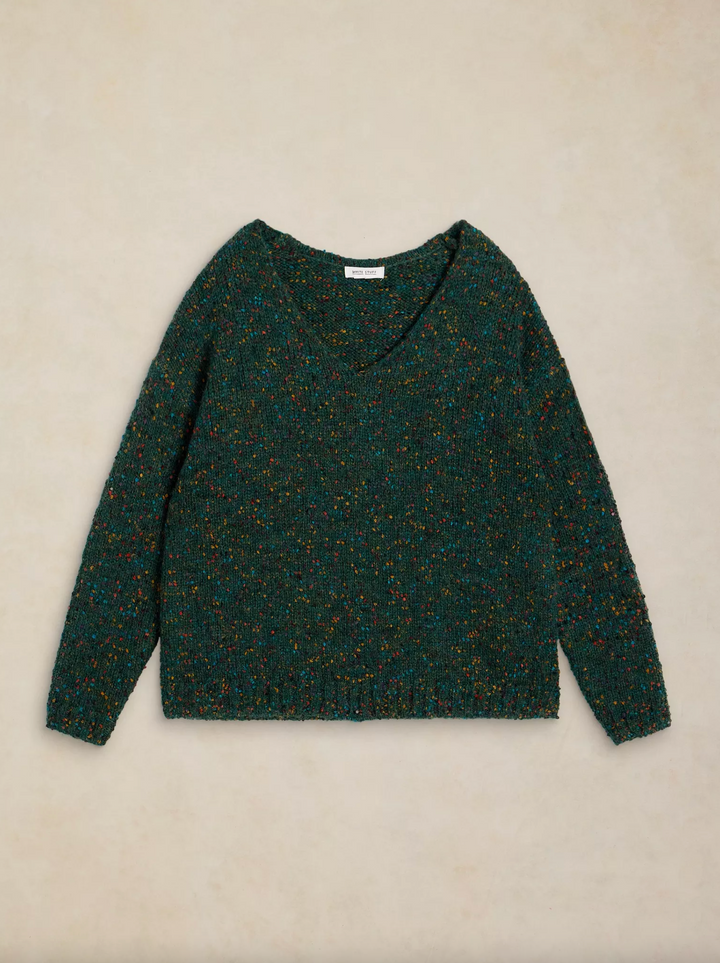 Texture V Neck Jumper
